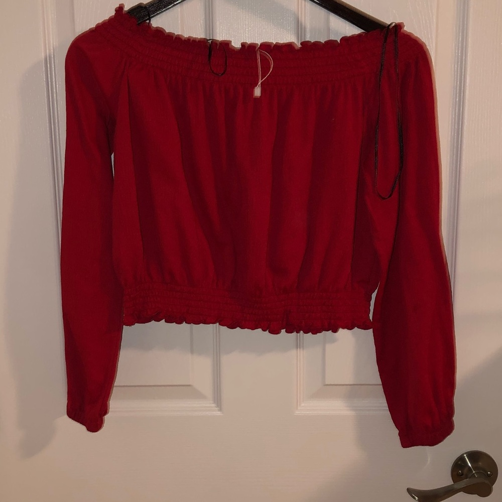 red blouse